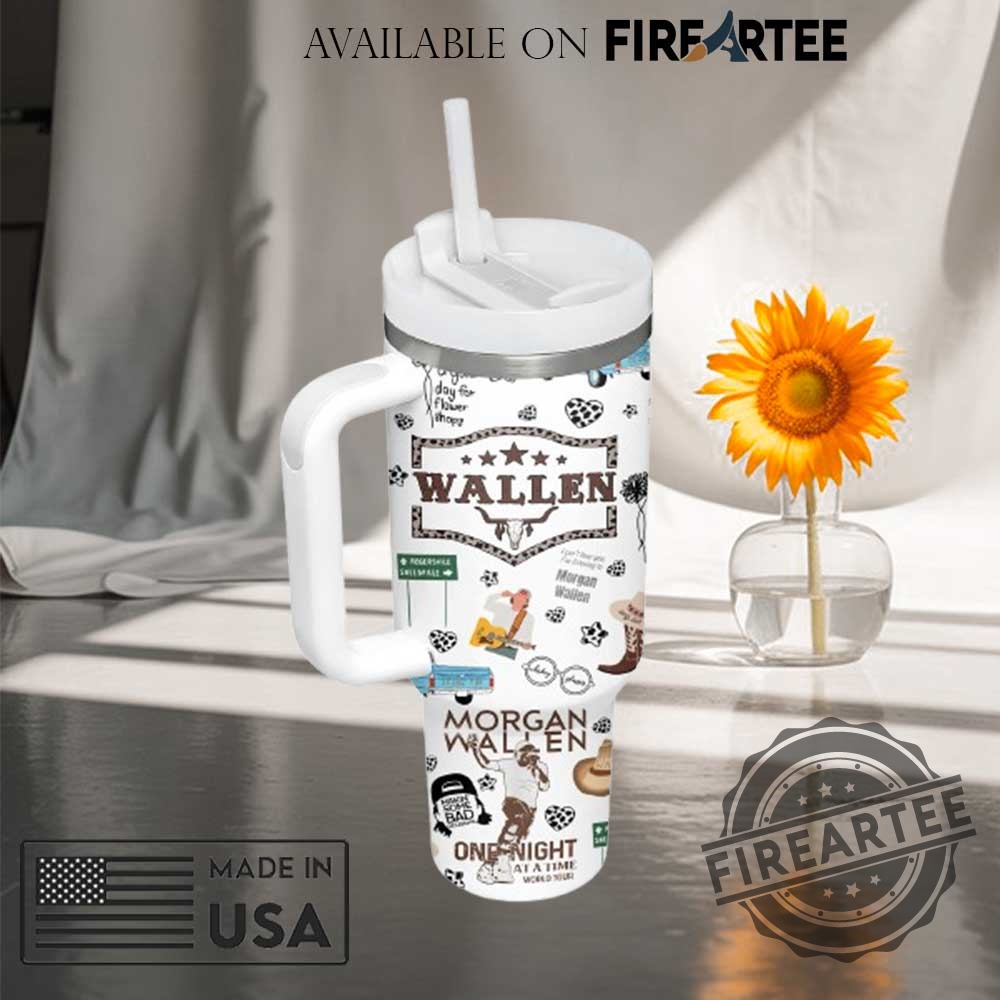 Morgan Wallen Tumbler With Handle Personalized Country Music Travel Mug With Name Number 4 Morgan Wallen Tumbler with Handle – Personalized Country Music Travel Mug with Name Number