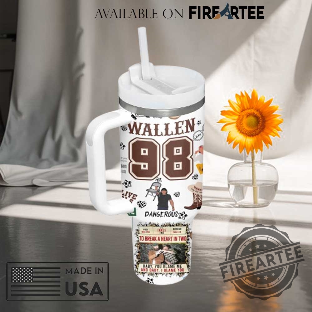 Morgan Wallen Tumbler With Handle Personalized Country Music Travel Mug With Name Number 5 Morgan Wallen Tumbler with Handle – Personalized Country Music Travel Mug with Name Number