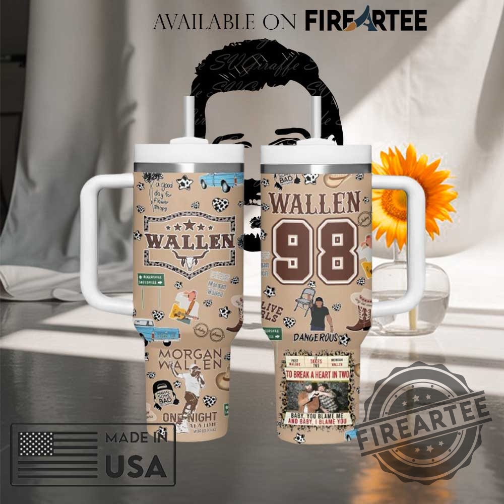 "Top Morgan Wallen and Beyoncé Country Music Tumblers for Fans" 4 Morgan Wallen 98 Western Tumbler With Handle Country Music Travel Mug Gift For Fans