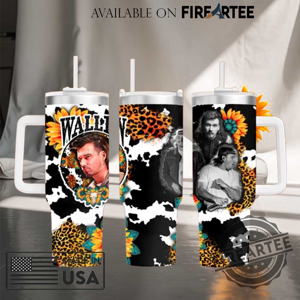 Morgan Wallen Leopard Sunflower Tumbler Country Music Travel Mug With Handle And Bold Western Style 3 Morgan Wallen Leopard Sunflower Tumbler – Country Music Travel Mug with Handle and Bold Western Style