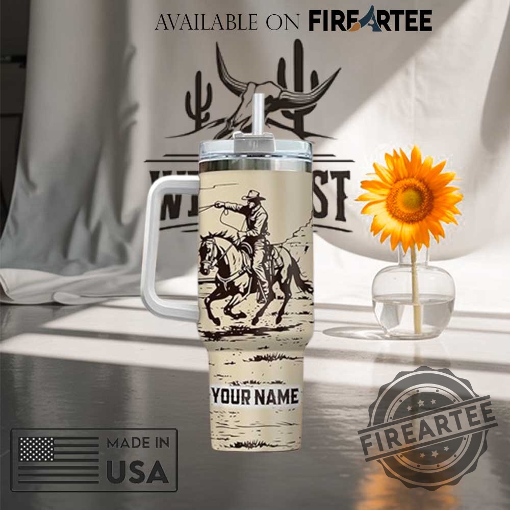 Personalized Cowboy Tumbler With Handle Dream Big Little Cowboy Western Rodeo Travel Mug 4 Personalized Cowboy Tumbler with Handle – Dream Big Little Cowboy Western Rodeo Travel Mug