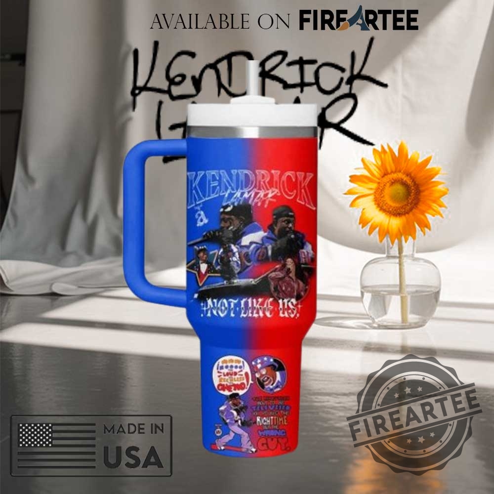 Kendrick Lamar Custom Tumbler With Handle Not Like Us Tour Fan Gift Mug With Red And Blue Design 4 Kendrick Lamar Custom Tumbler with Handle – Not Like Us Tour Fan Gift Mug with Red and Blue Design