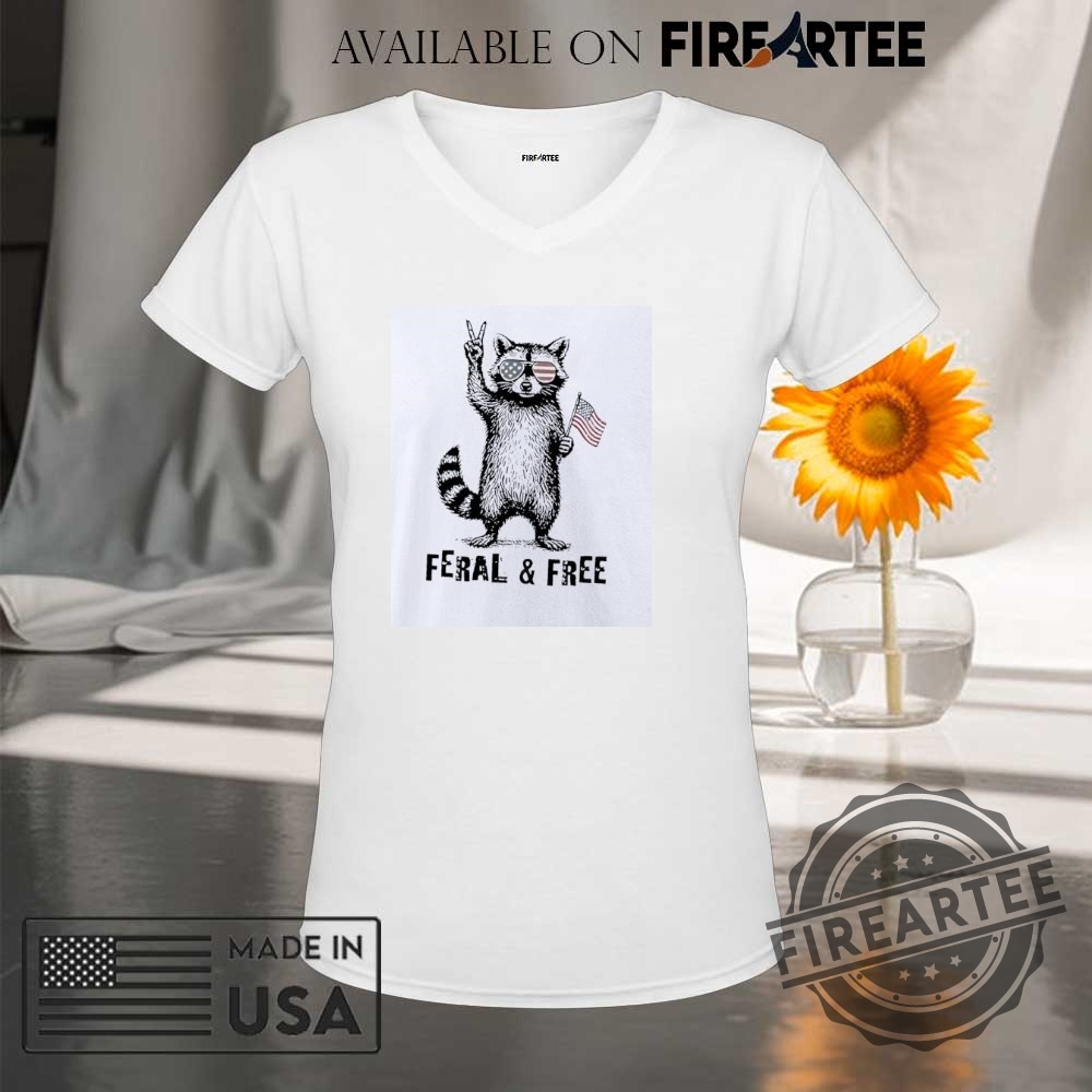 Feral And Free Raccoon American Shirt 9 Feral and Free Raccoon American shirt