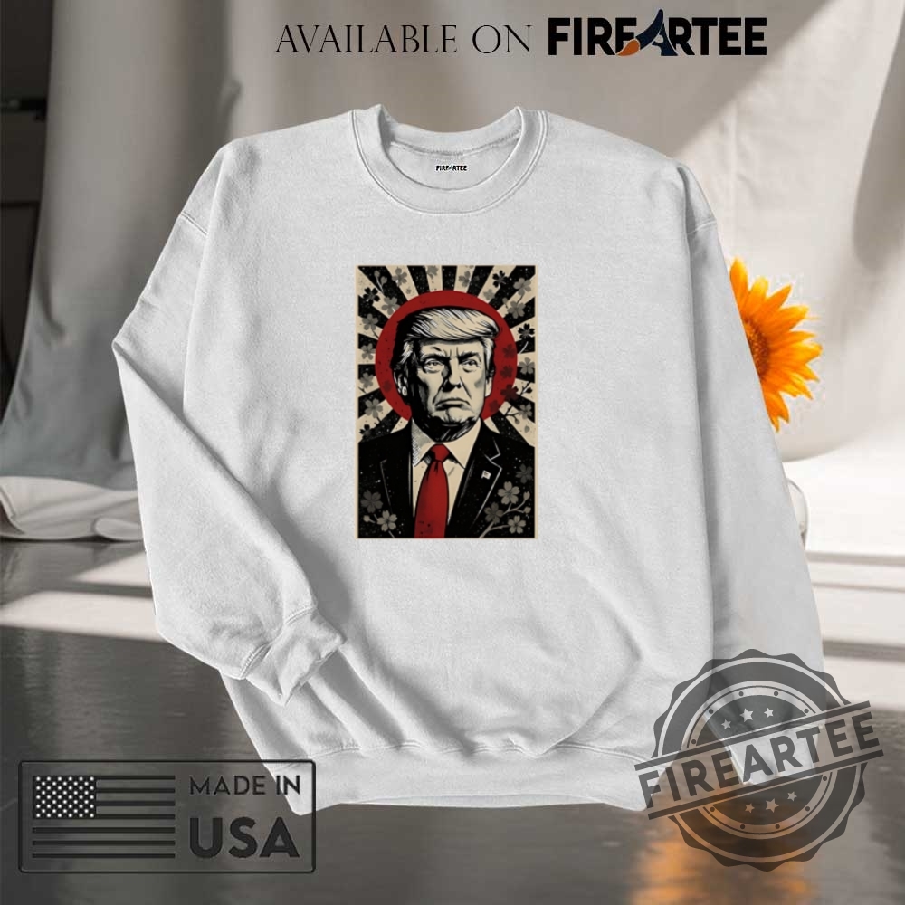 Donald Trump Rising Sun Power Cherry Blossom Propaganda Shirt 7 Donald Trump Rising Sun Power Cherry Blossom Propaganda shirt