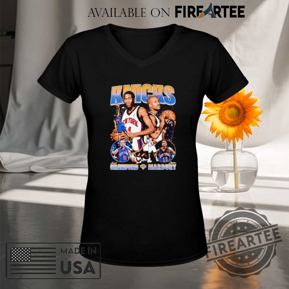 New York Knicks Stephon Marbury And Jamal Crawford Graphic Shirt 9 New York Knicks Stephon Marbury and Jamal Crawford graphic shirt