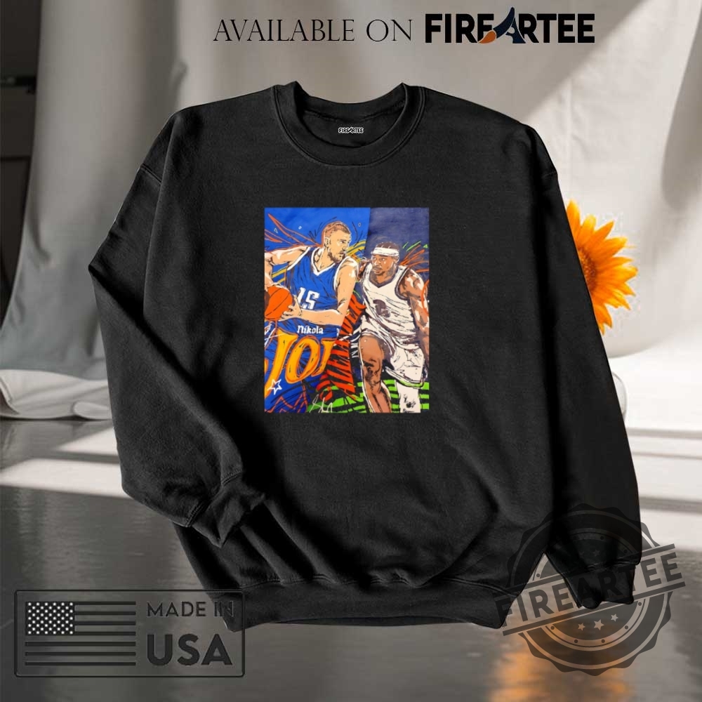 Nikola Jokic Denver Nuggets Vs Shai Gilgeousalexander Okc Thunder Game 7 Comic Shirt 7 Nikola Jokic Denver Nuggets vs Shai Gilgeous-Alexander OKC Thunder Game 7 comic shirt