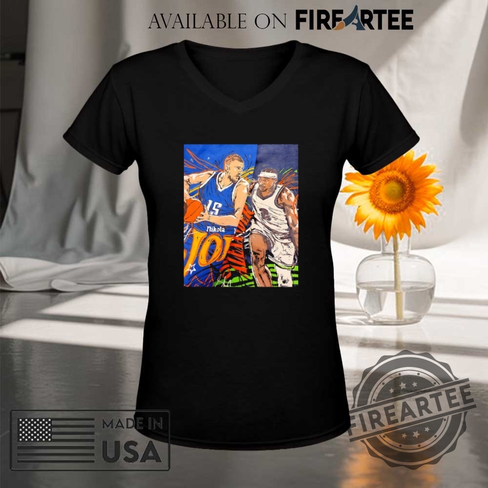 Nikola Jokic Denver Nuggets Vs Shai Gilgeousalexander Okc Thunder Game 7 Comic Shirt 9 Nikola Jokic Denver Nuggets vs Shai Gilgeous-Alexander OKC Thunder Game 7 comic shirt