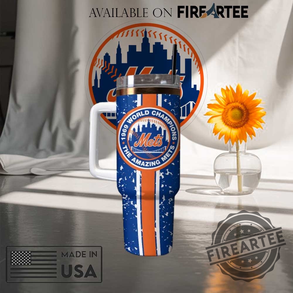 New York Mets 1969 World Champions Tumbler Retro Baseball Travel Mug 5 New York Mets 1969 World Champions Tumbler – Retro Baseball Travel Mug