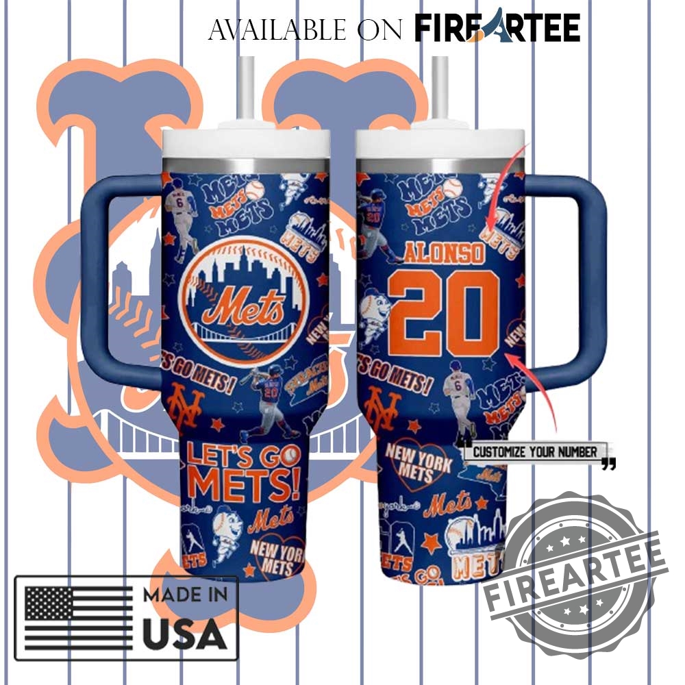 New York Mets Baseball Tumbler Blue Color Personalized Fan Mug With Handle And Straw 3 New York Mets Baseball Tumbler Blue Color Personalized Fan Mug with Handle and Straw