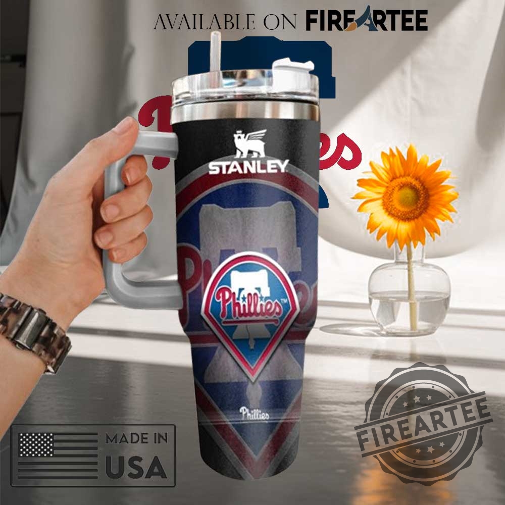 "Top Personalized New York Baseball Tumblers for Passionate Fans" 8 Philadelphia Phillies Split Design Stanley Tumbler Custom Baseball Fan Mug