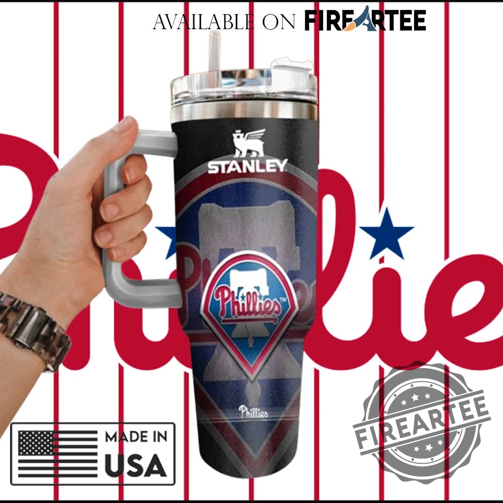 Philadelphia Phillies Split Design Stanley Tumbler Custom Baseball Fan Mug 3 Philadelphia Phillies Split Design Stanley Tumbler Custom Baseball Fan Mug