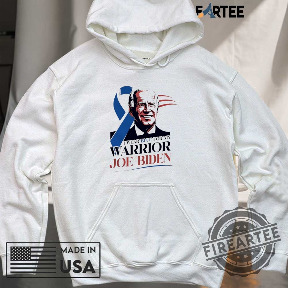 I Wear Blue For My Warrior Joe Biden Beat Cancer Shirt 6 I wear blue for my warrior Joe Biden beat cancer shirt