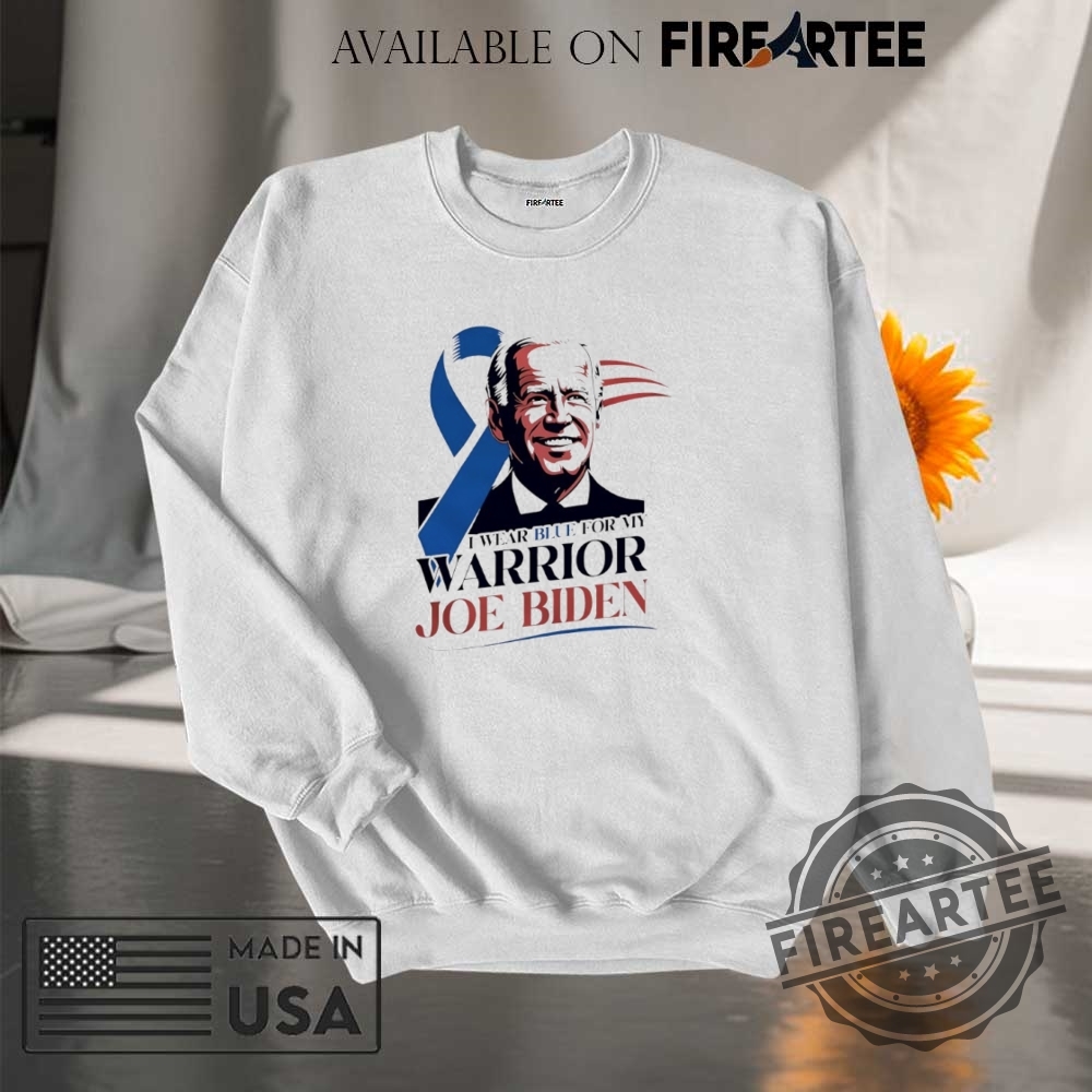 I Wear Blue For My Warrior Joe Biden Beat Cancer Shirt 7 I wear blue for my warrior Joe Biden beat cancer shirt