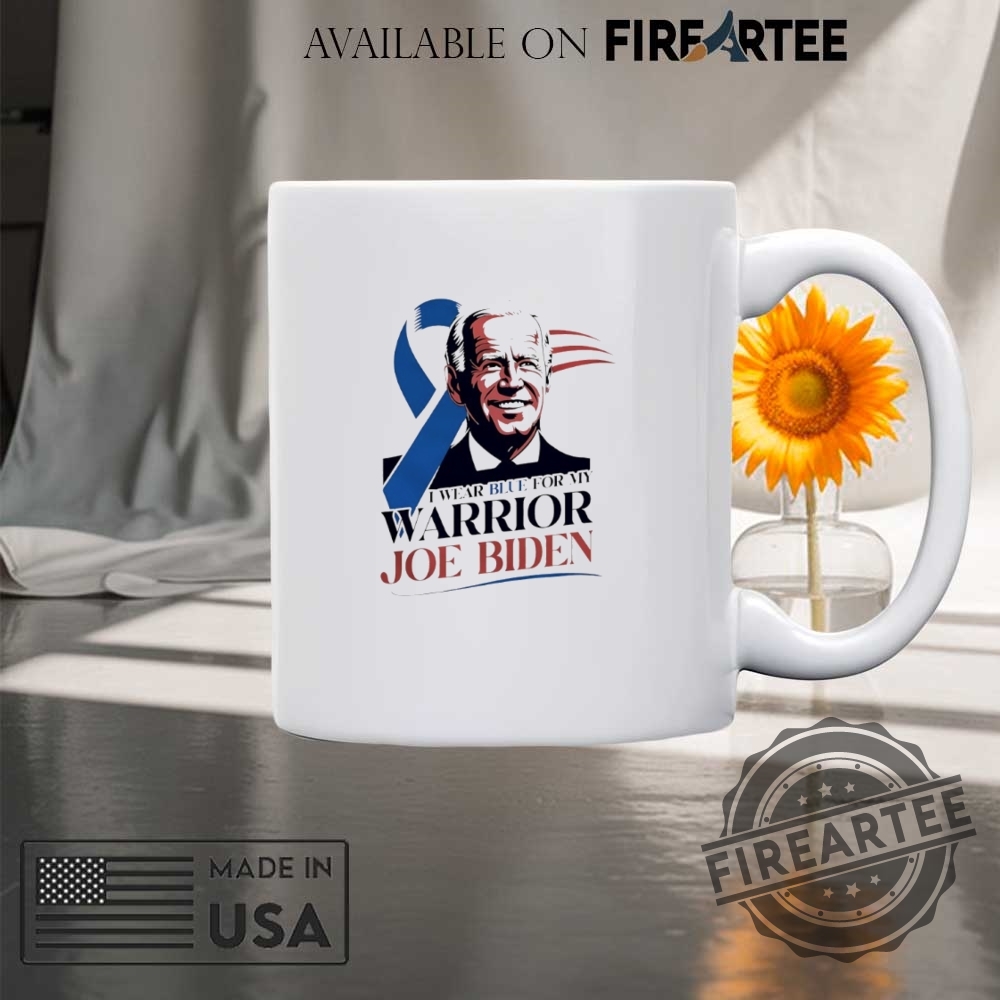 I Wear Blue For My Warrior Joe Biden Beat Cancer Shirt 8 I wear blue for my warrior Joe Biden beat cancer shirt
