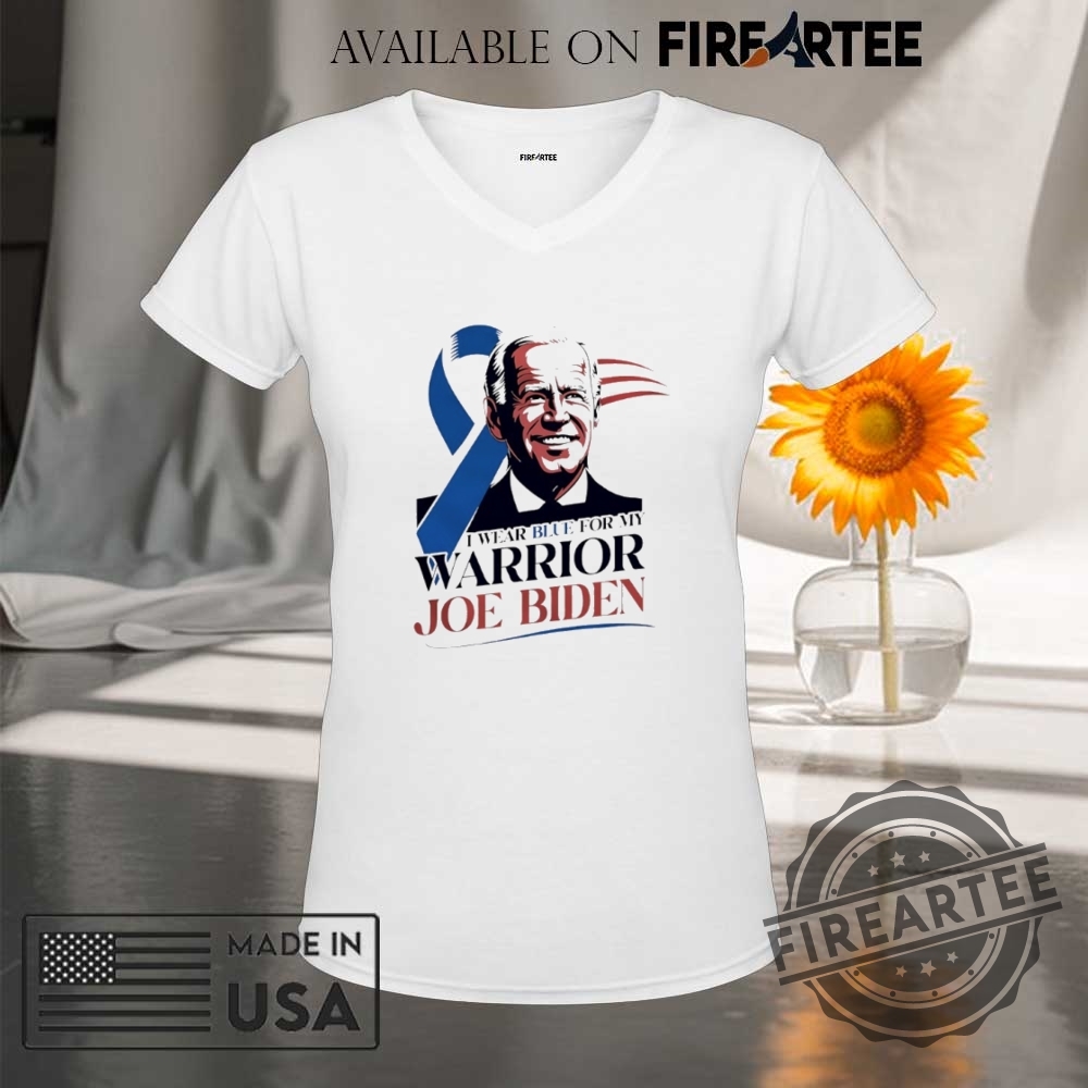 I Wear Blue For My Warrior Joe Biden Beat Cancer Shirt 9 I wear blue for my warrior Joe Biden beat cancer shirt
