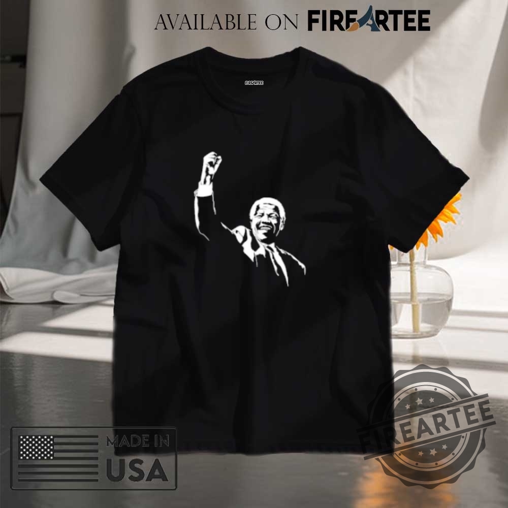 "Top Joe Biden Cancer Awareness Shirts for Prostate Cancer Support" 11 Rania Khalek Wearing Nelson Mandela Raise Hand Tshirts