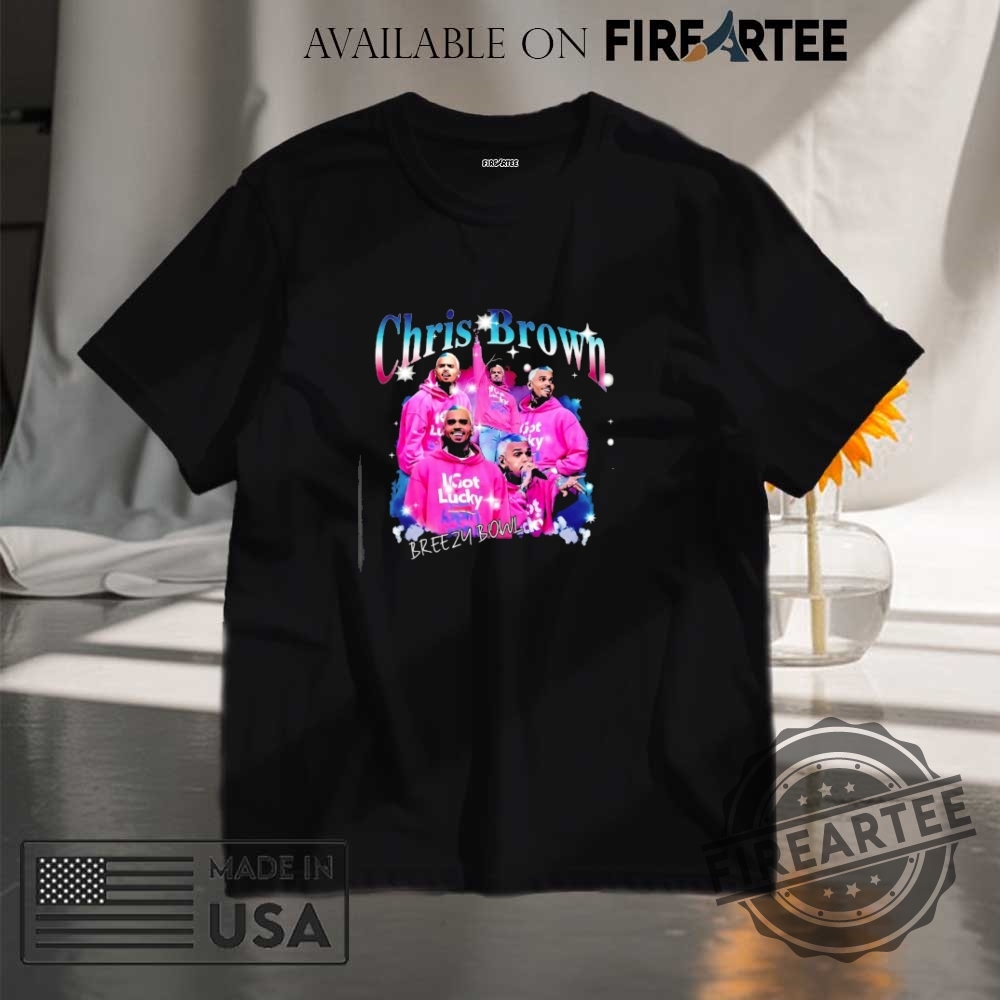 "Top Graphic Tees and Tour Shirts for Music Fans in 2025" 2 Chris Brown Breezy Bowl Xx I Got Lucky Graphic Shirt