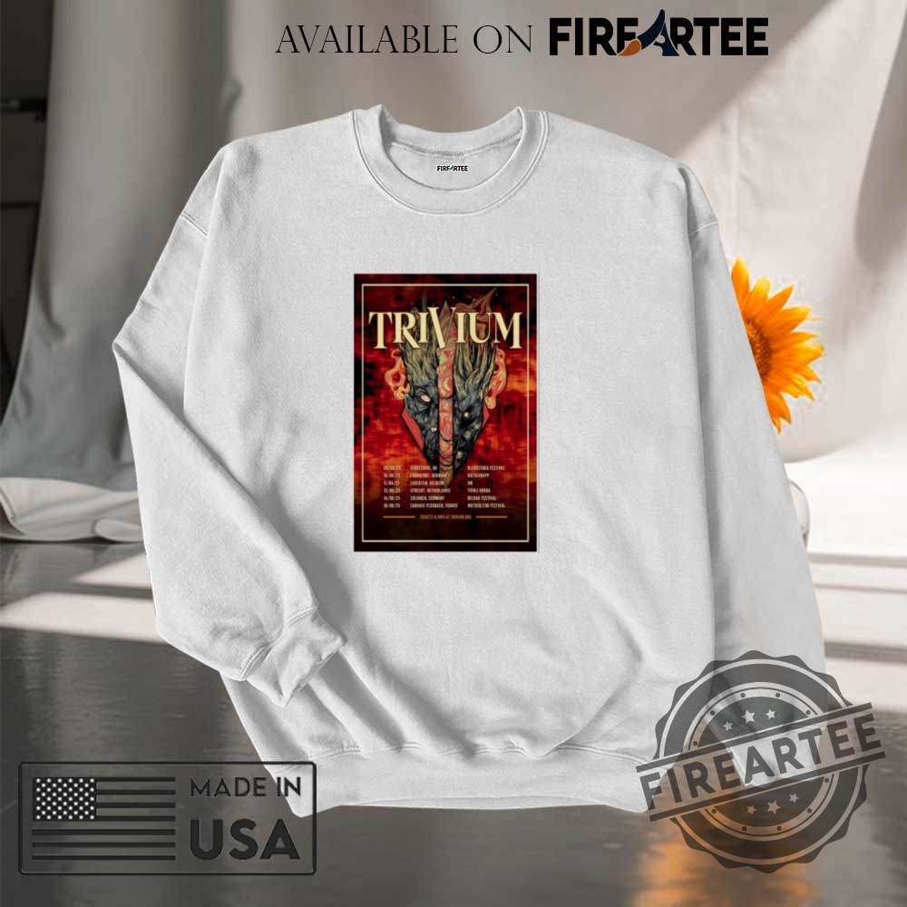 Trivium Uk And Eu Summer Tour 2025 Shirt 7 Trivium UK And EU Summer Tour 2025 Shirt
