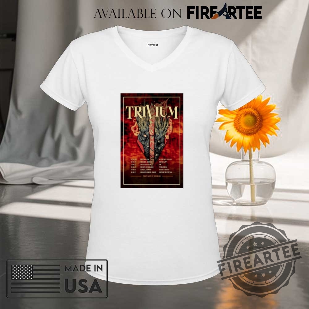 Trivium Uk And Eu Summer Tour 2025 Shirt 9 Trivium UK And EU Summer Tour 2025 Shirt