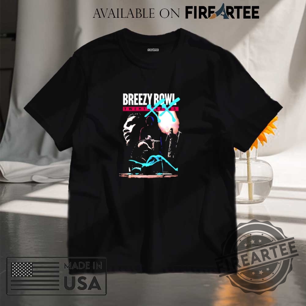 "Top Graphic Tees and Tour Shirts for Music Fans in 2025" 14 Chris Brown Breezy Bowl Xx Crew Shirt