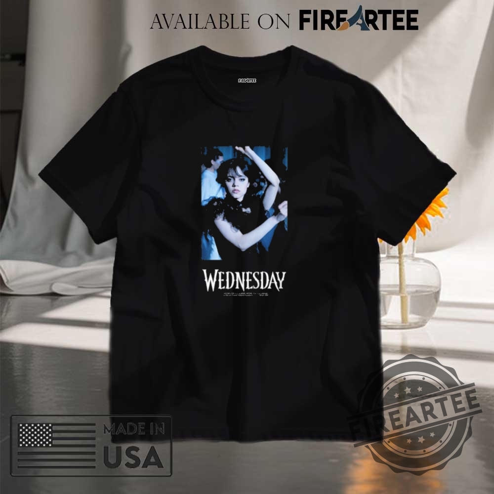 "Top 5 Must-Have Wednesday and Post Malone Inspired Shirts" 3 Wednesday Raven Dance Shirt