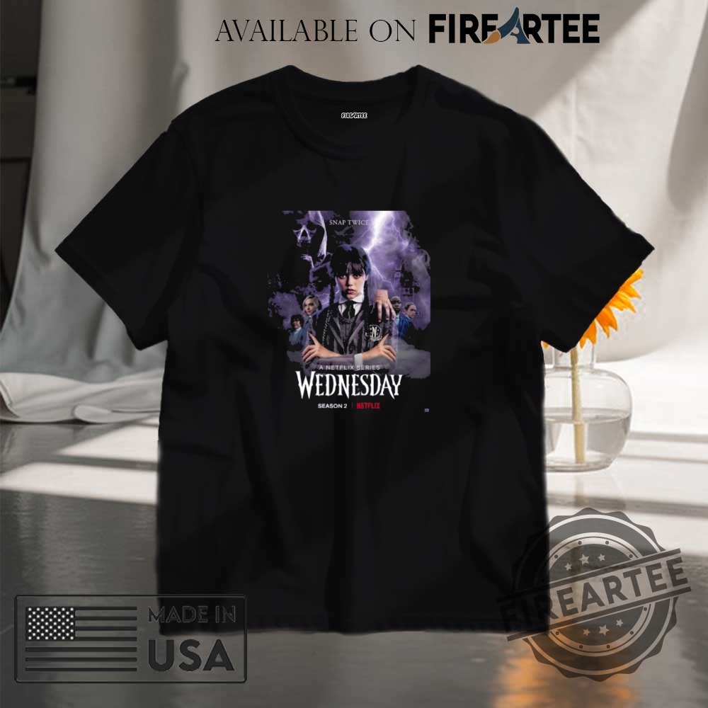 "Top 5 Must-Have Wednesday and Post Malone Inspired Shirts" 4 Wednesday Season 2 Concept Poster Shirt