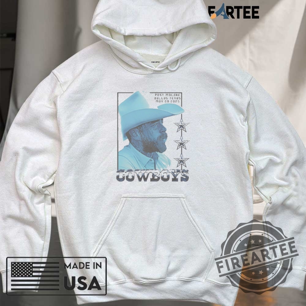 Post Malone X Dallas Cowboys Stadium Photo Shirt 6 Post Malone X Dallas Cowboys Stadium Photo Shirt