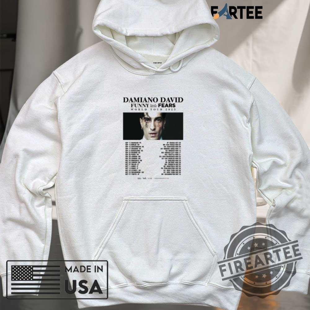 Damiano David Funny Little Fears World Tour 2025 Shirt 6 Damiano David Funny Little Fears World Tour 2025 Shirt
