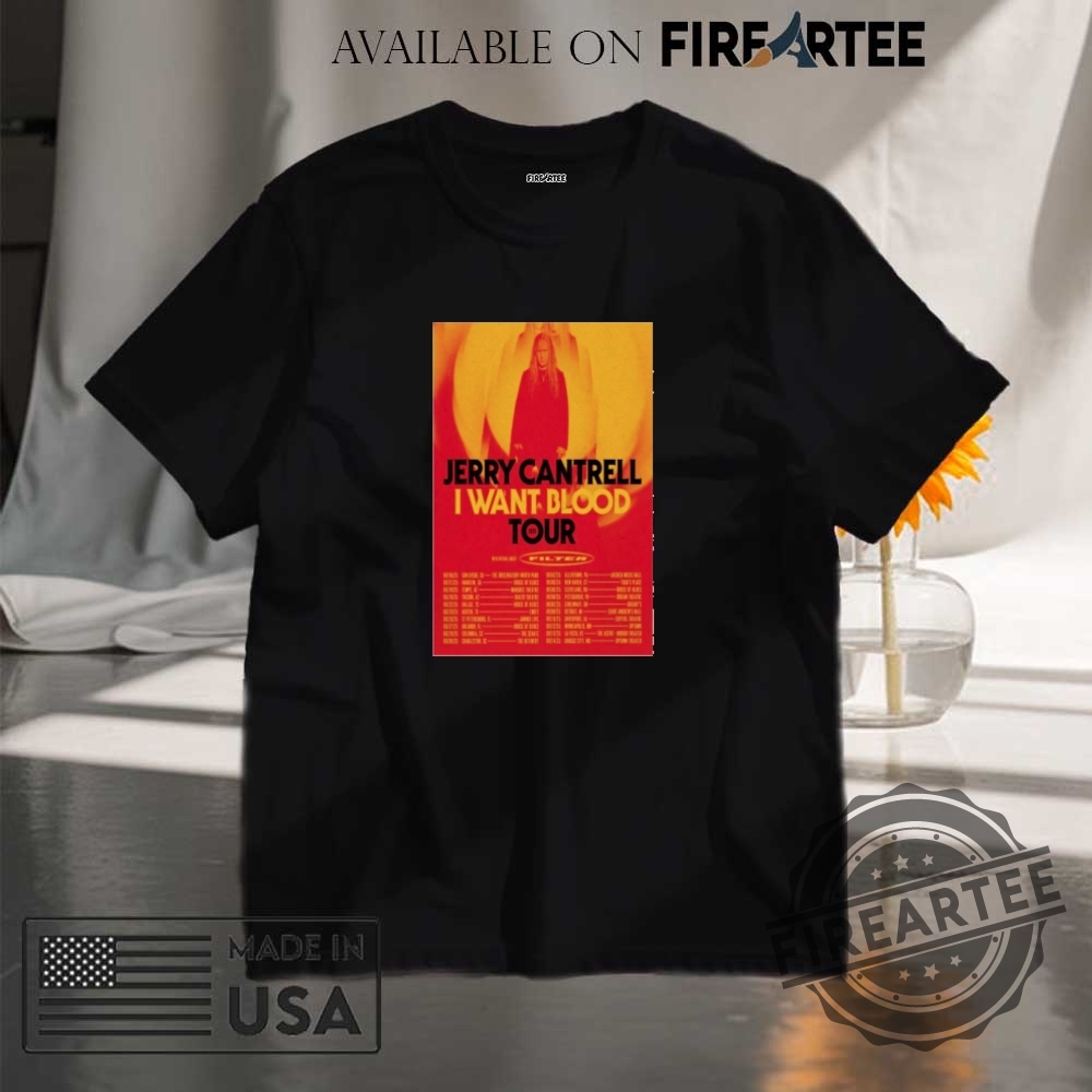 "Top 5 Must-Have Wednesday and Post Malone Inspired Shirts" 14 Jerry Cantrell I Want Blood Tour 2025 Shirt