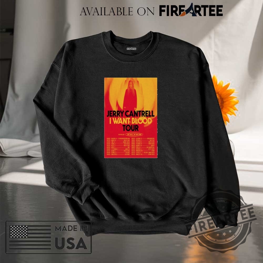 Jerry Cantrell I Want Blood Tour 2025 Shirt 7 Jerry Cantrell I Want Blood Tour 2025 Shirt
