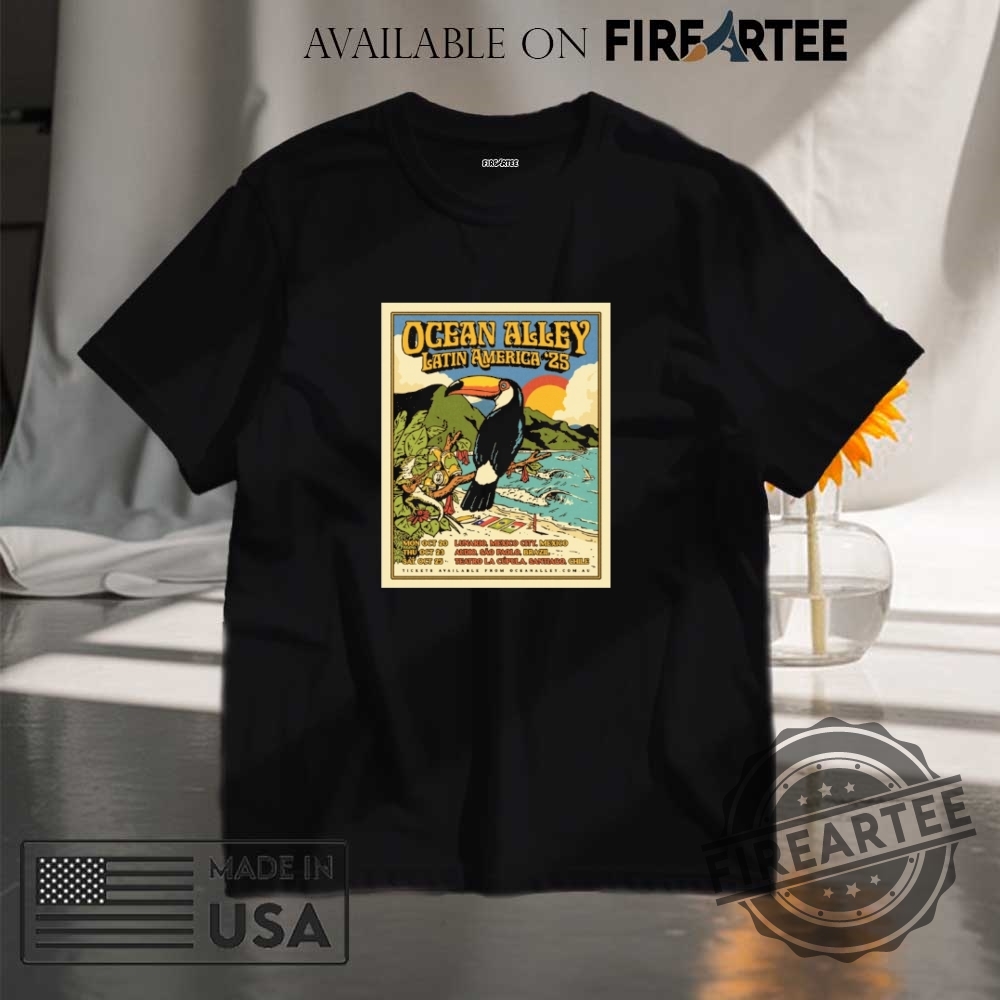 "Top 5 Must-Have Wednesday and Post Malone Inspired Shirts" 16 Ocean Alley Latin America Tour 2025 Poster Shirt