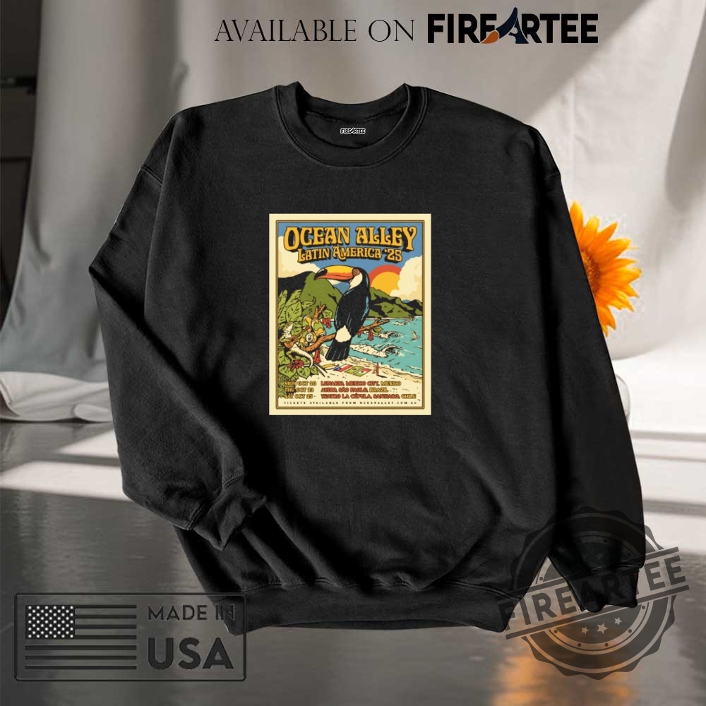 Ocean Alley Latin America Tour 2025 Poster Shirt 7 Ocean Alley Latin America Tour 2025 Poster Shirt