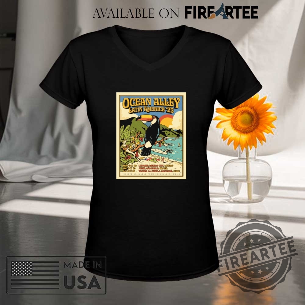 Ocean Alley Latin America Tour 2025 Poster Shirt 9 Ocean Alley Latin America Tour 2025 Poster Shirt