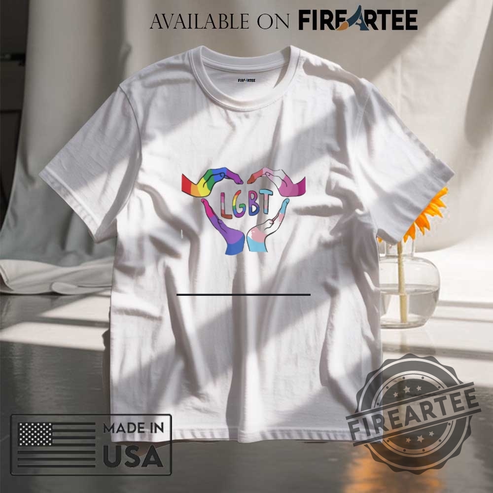 "Top 5 Must-Have Wednesday and Post Malone Inspired Shirts" 20 Lgbt Pride Hand Heart Shirt Rainbow Trans Flag Equality Graphic Tee