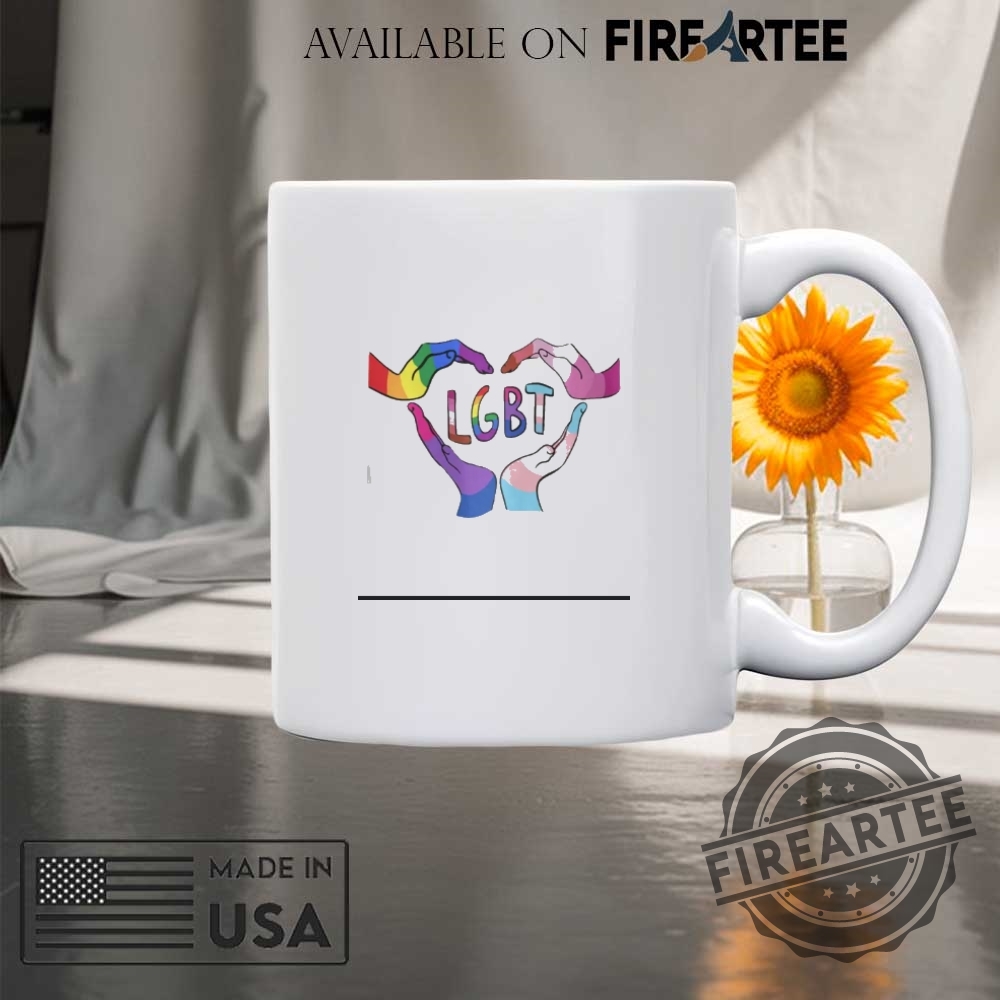Lgbt Pride Hand Heart Shirt Rainbow Trans Flag Equality Graphic Tee 8 LGBT Pride Hand Heart Shirt Rainbow Trans Flag Equality Graphic Tee