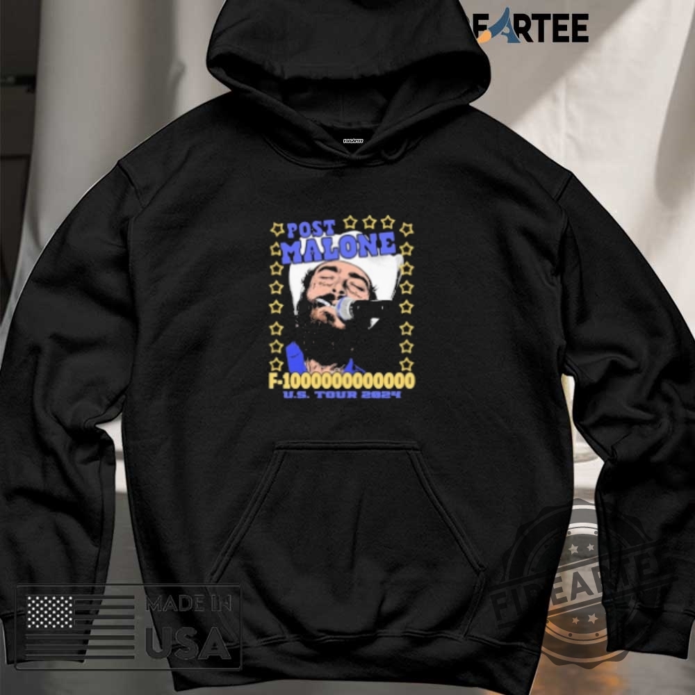 Post Malone F1 Trillion Tour Star Tshirt 6 Post Malone F-1 Trillion Tour Star T-shirt