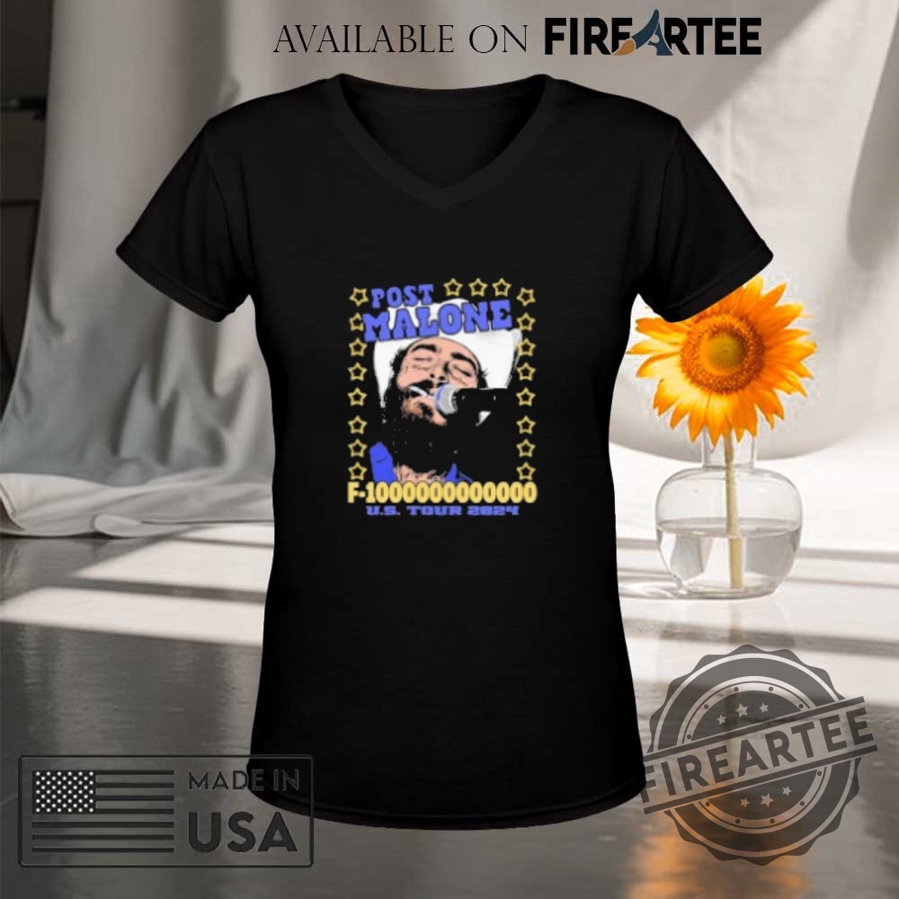 Post Malone F1 Trillion Tour Star Tshirt 9 Post Malone F-1 Trillion Tour Star T-shirt