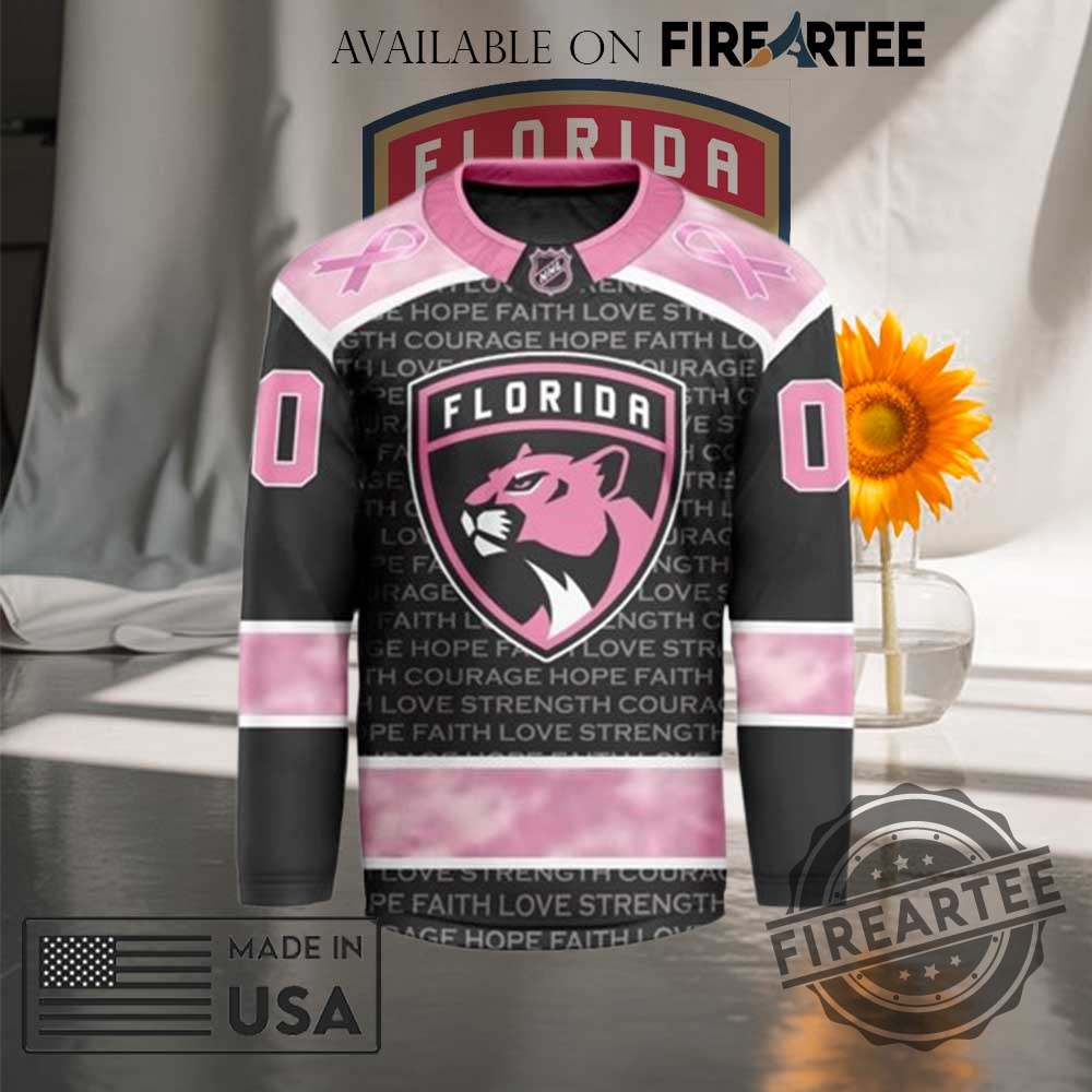 Nhl Florida Panthers Special Pink Fight Breast Cancer Hockey Jersey By Fireratee 4 NHL Florida Panthers Special Pink Fight Breast Cancer Hockey Jersey by Fireratee
