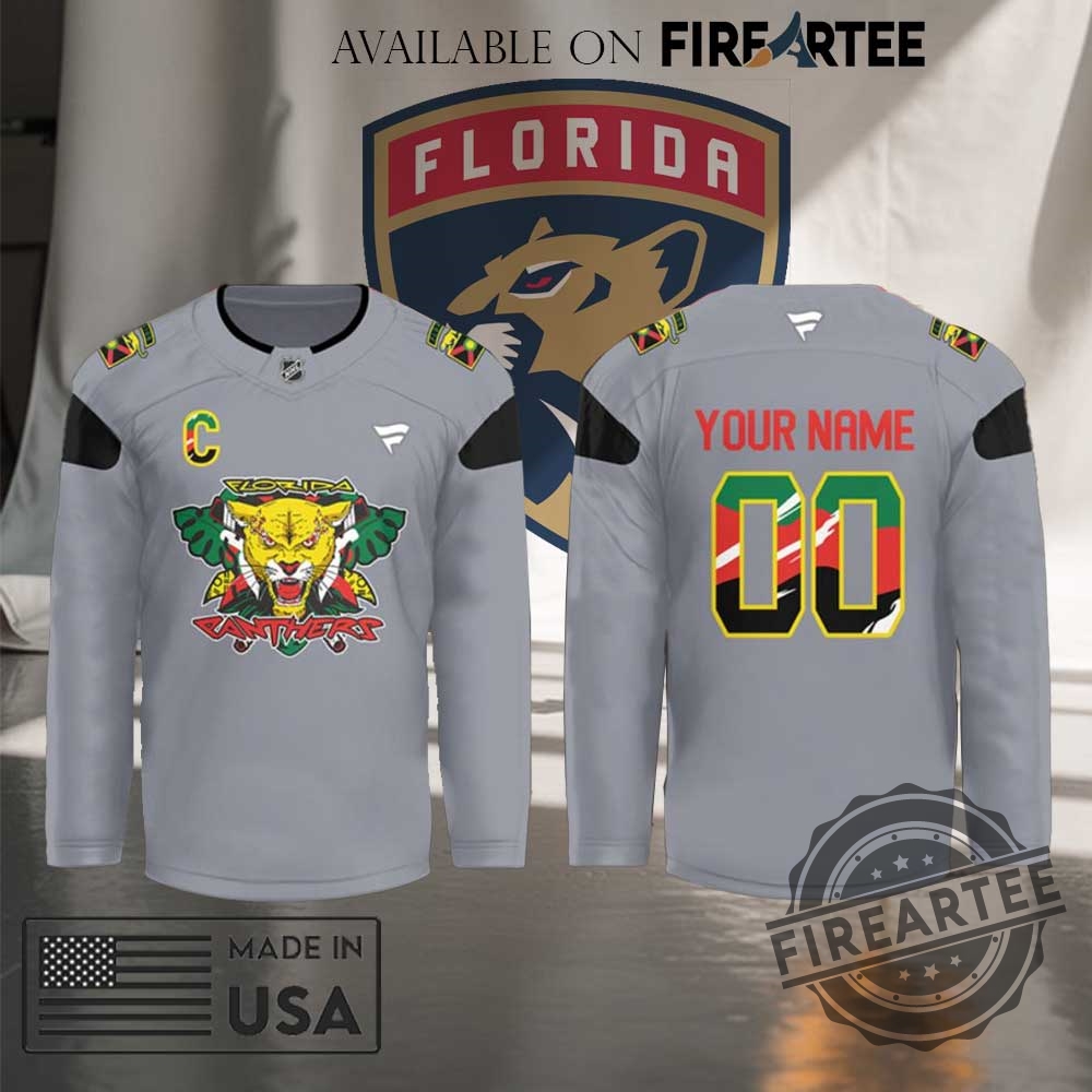 "Top 5 Unique Florida Panthers Jerseys: Personalized, Custom, and Limited Edition" 4 Florida Panthers Black History Month Custom Hockey Jersey