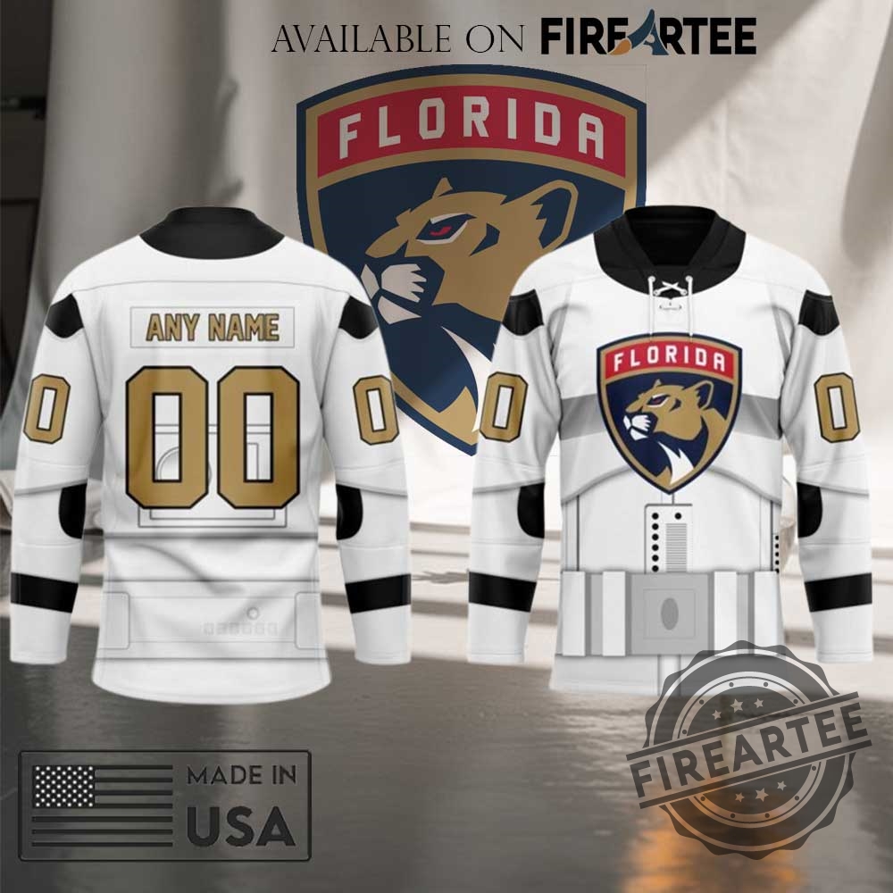 "Top 5 Unique Florida Panthers Jerseys: Personalized, Custom, and Limited Edition" 5 Nhl Florida Panthers Personalized Star Wars Stormtrooper Hockey Jersey By Fireartee