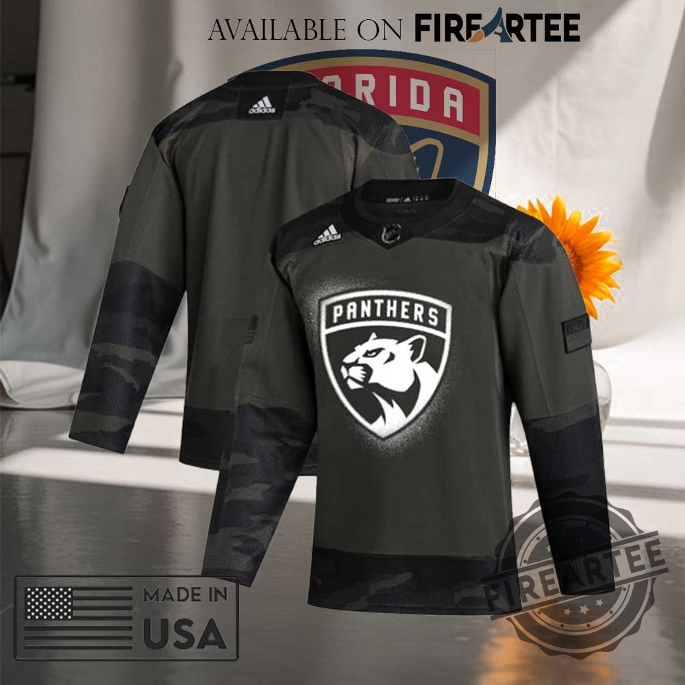 "Top 5 Unique Florida Panthers Jerseys: Personalized, Custom, and Limited Edition" 10 Adidas Florida Panthers Military Appreciation Hockey Jersey