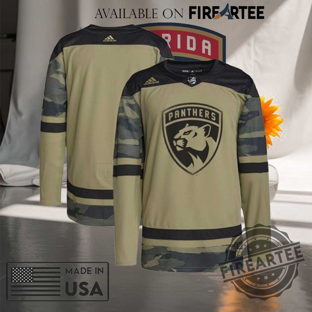 "Top 5 Unique Florida Panthers Jerseys: Personalized, Custom, and Limited Edition" 11 Adidas X Nhl Florida Panthers Camo Hockey Jersey By Fireartee