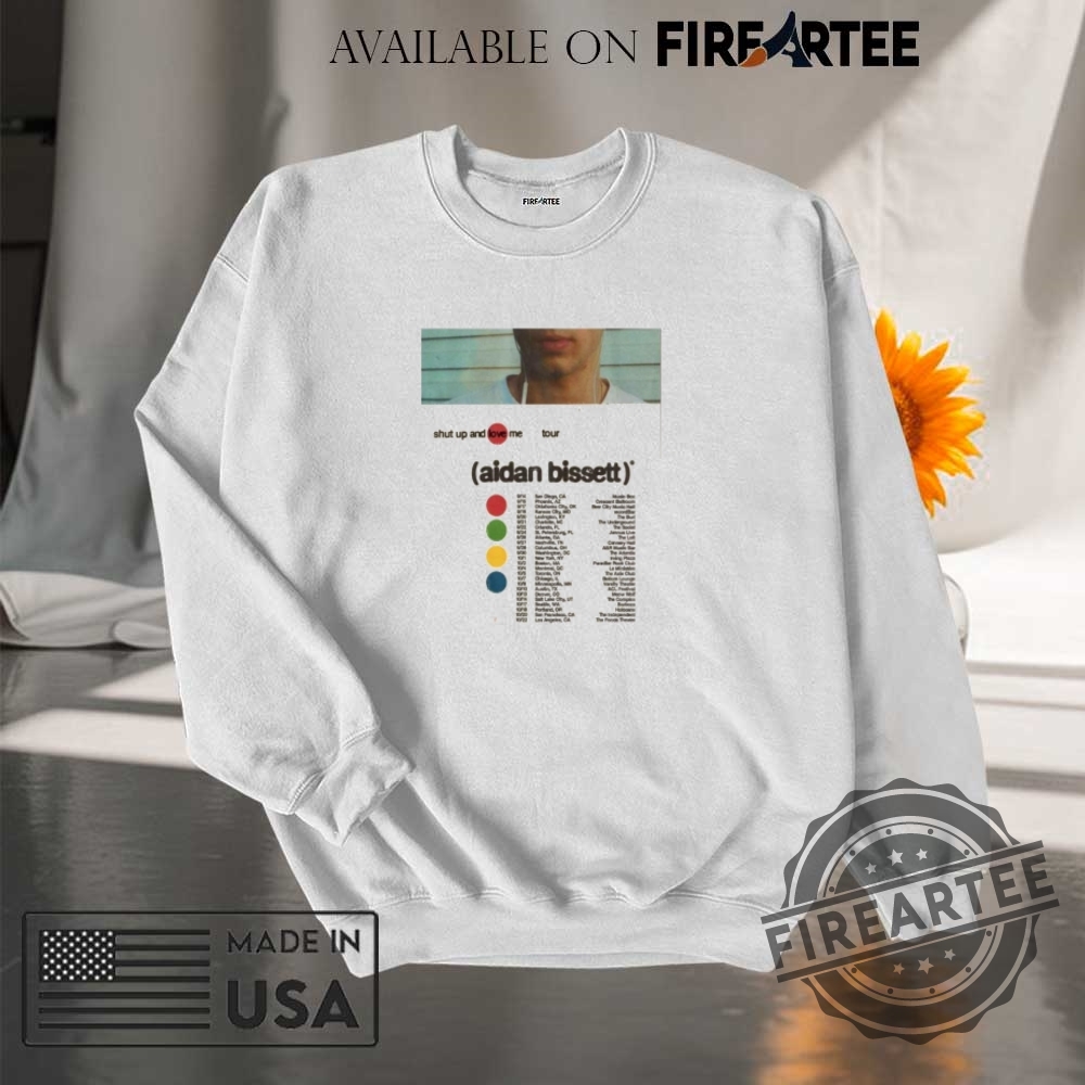 Aidan Bissett Shut Up And Love Me Tour 2025 Shirt 7 Aidan Bissett Shut Up And Love Me Tour 2025 Shirt