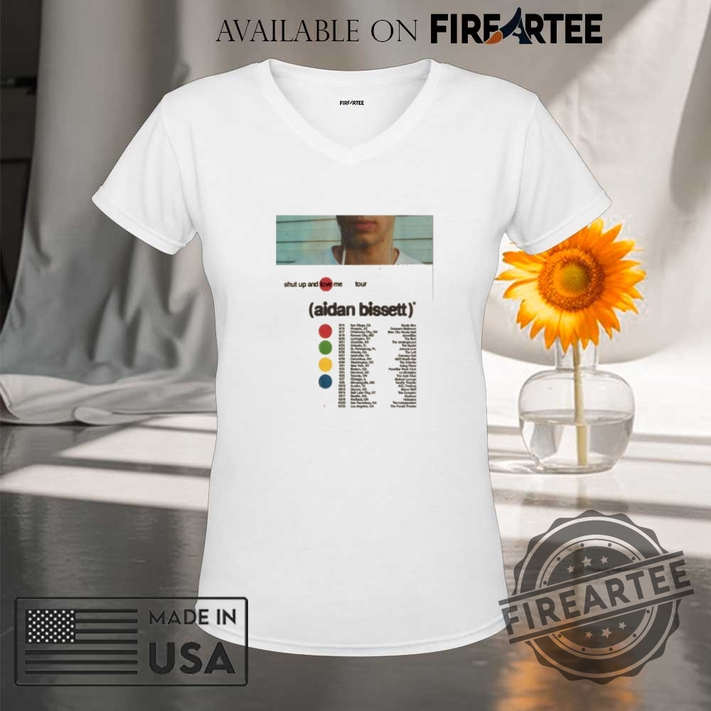 Aidan Bissett Shut Up And Love Me Tour 2025 Shirt 9 Aidan Bissett Shut Up And Love Me Tour 2025 Shirt