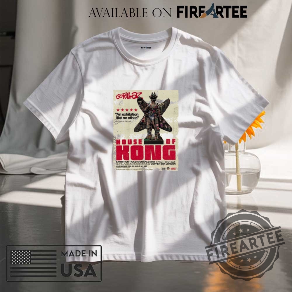 "Top 5 Must-Have Conan Gray Shirts: Perfect for Every Fan!" 14 Gorillaz Opening House Of Kong For 25Th Anniversary 2025 Shirt