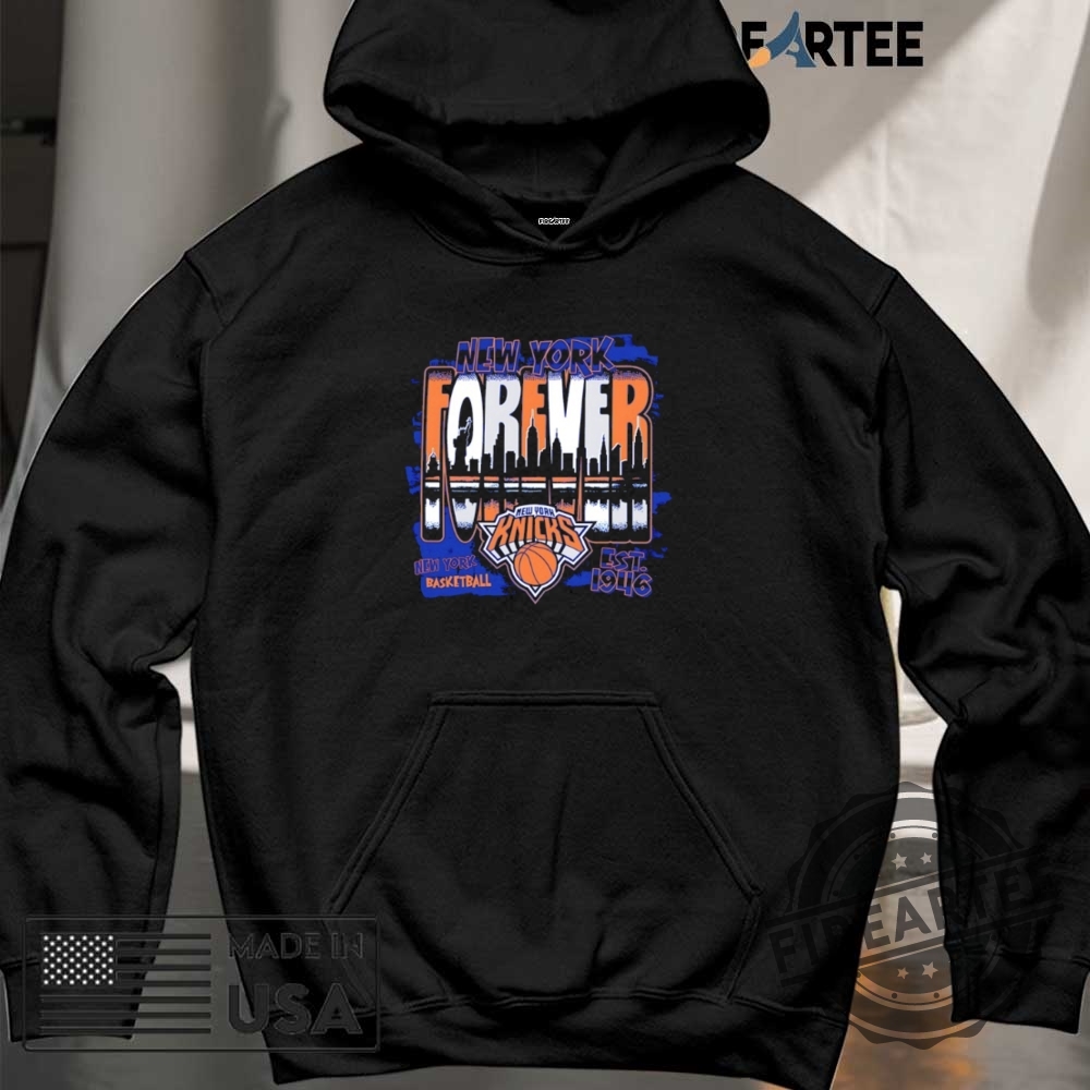 New York Knicks Forever Basketball Skyline Est 1946 Shirt 4 New York Knicks Forever Basketball skyline est 1946 shirt