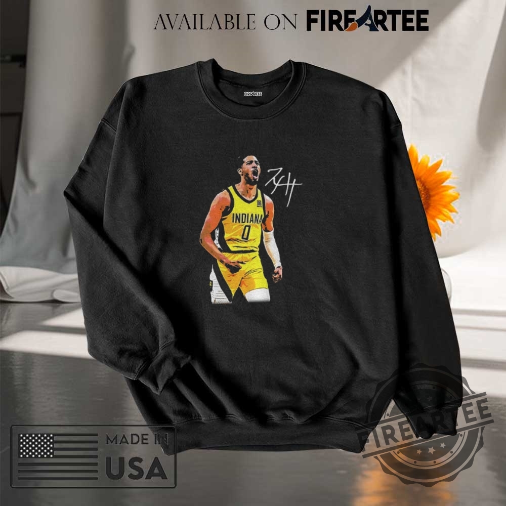 Tyrese Haliburton Indiana Pacers Nba Basketball Signature Shirt 7 Tyrese Haliburton Indiana Pacers NBA Basketball signature shirt