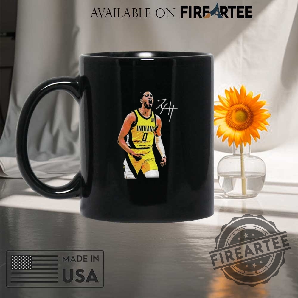 Tyrese Haliburton Indiana Pacers Nba Basketball Signature Shirt 8 Tyrese Haliburton Indiana Pacers NBA Basketball signature shirt