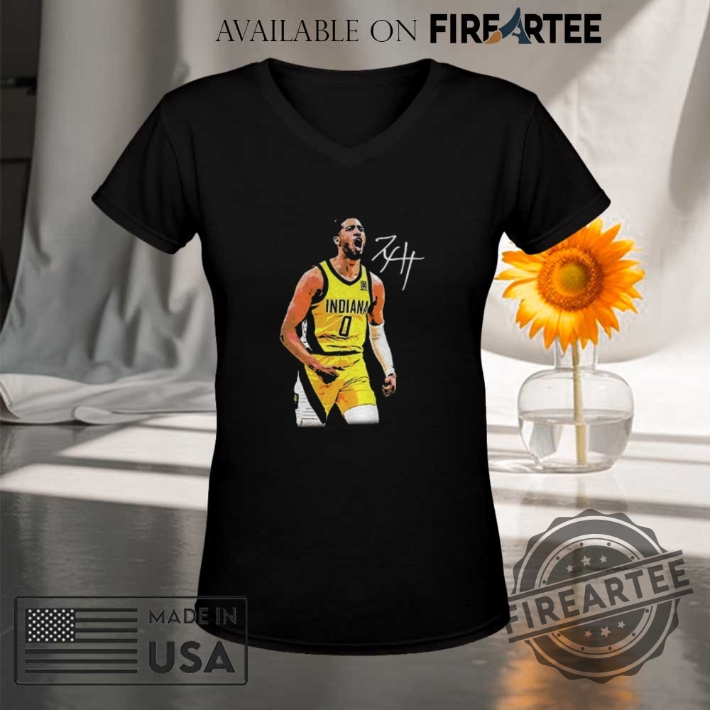 Tyrese Haliburton Indiana Pacers Nba Basketball Signature Shirt 9 Tyrese Haliburton Indiana Pacers NBA Basketball signature shirt