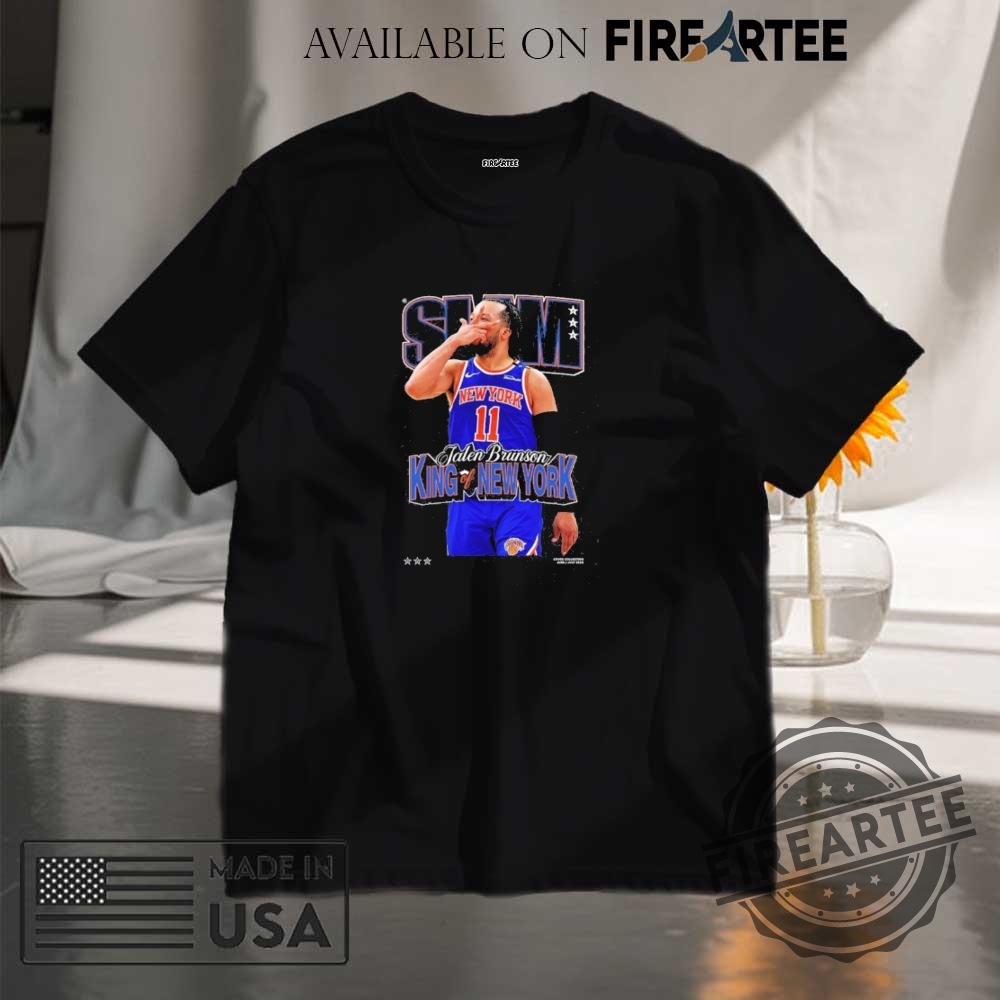 "Top 5 Must-Have 2025 Basketball Shirts for NBA Fans" 14 Slam 256 Cover Tee Jalen Brunson King Of New York New York Knicks Nba 2025 Shirt
